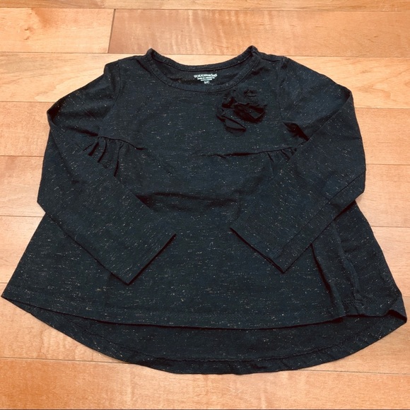 Black sparkling tunic top by toughskins size S - Picture 1 of 2